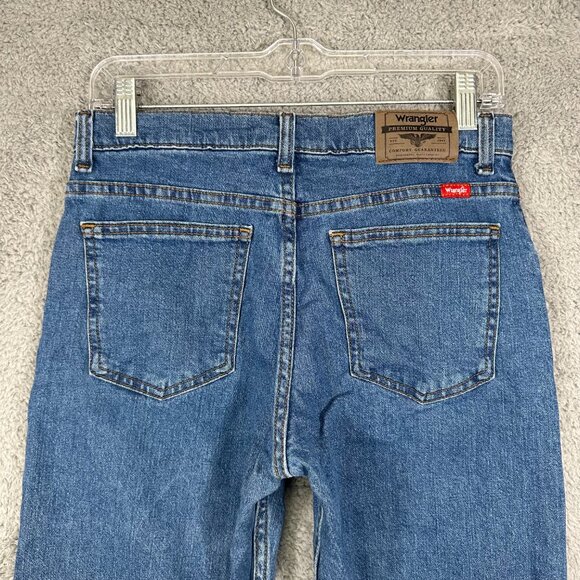 Wrangler Straight Leg Jean Size 16 Straight Fit Womens Blue 5-pocket - Picture 4 of 13